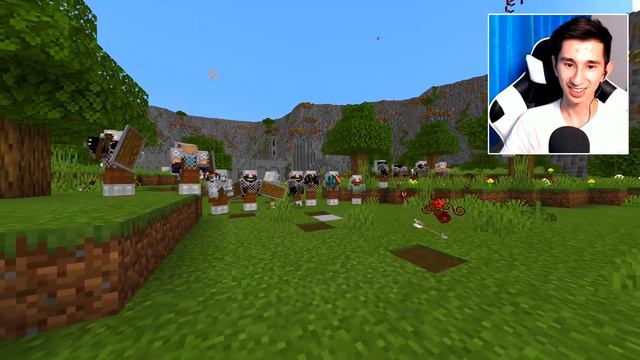 BIGGEST PILLAGER RAID in Minecraft HISTORY?! 1000 PILLAGERS | MOST EPIC MCPE BATTLE! смотреть онлайн