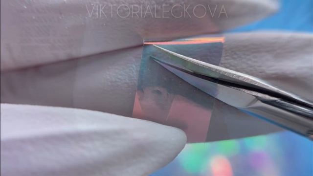 Коррекция ногтей гелем. Градиент с блестками. смотреть онлайн