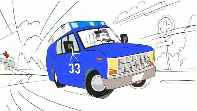 Раскраска машинки. Раскрашиваем в яркие цвета. смотреть онлайн