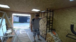 ДРОВЯНИК В ГАРАЖ ИЗ ПРОФИЛЬНОЙ ТРУБЫ