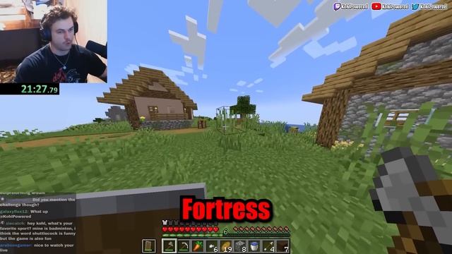 Minecraft, but if I say a structure I teleport to it... смотреть онлайн