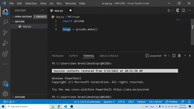 Create QRCode with Python смотреть онлайн