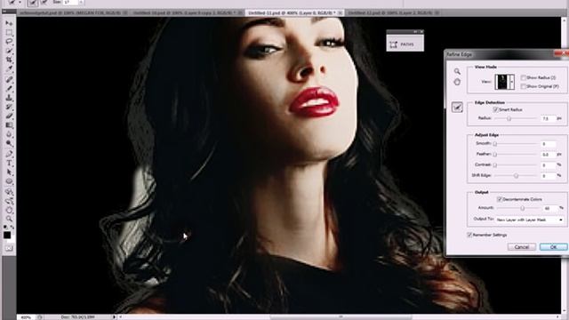Using Refine Edge to Make Character/Celeb Signatures in Photoshop CS5 смотреть онлайн