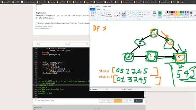 DFS Topological Sort [Python] смотреть онлайн