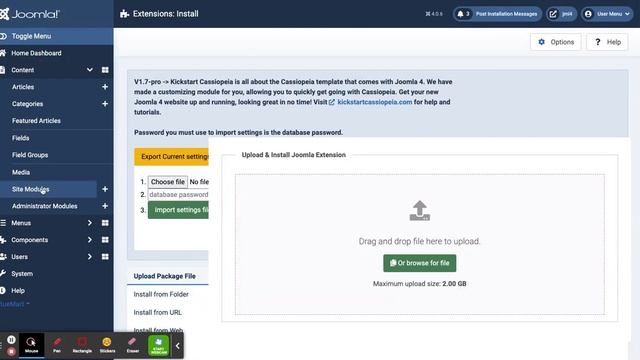 Install KickstartCassiopeia in Joomla 4 смотреть онлайн