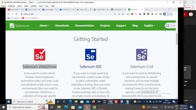 SELENIUM with JAVA tutorials by Mr. Ravi Kanth Lella Sir смотреть онлайн