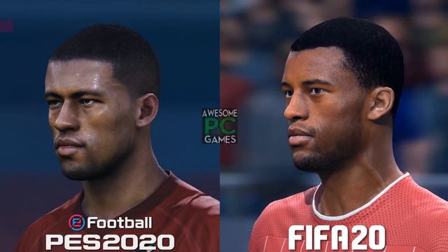 FIFA 20 vs PES 20 - Liverpool Player Faces Comparison смотреть онлайн