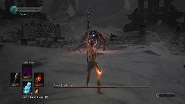 Dark Souls 3 Slave Knight Gael SL1 NG7 - Cheese Strategy (Explained) смотреть онлайн