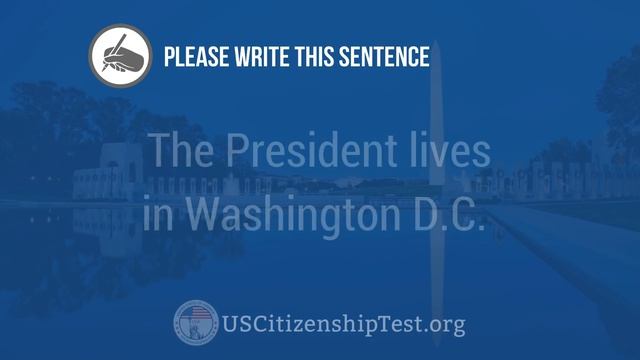 2023 US Citizenship English Reading And Writing Test | USCitizenshipTest.org