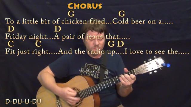 Chicken Fried (Zac Brown) Guitar Cover Lesson in G with Chords/Lyrics - Munson смотреть онлайн