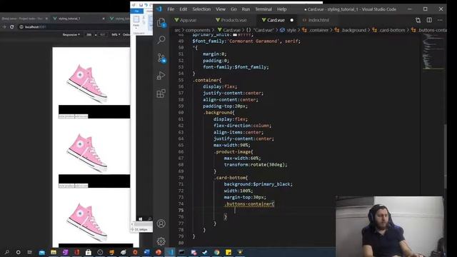 Styling a page with HTML/CSS/SCSS смотреть онлайн