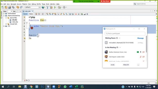 User-defined function, date and time in PHP | ZOOM Live смотреть онлайн
