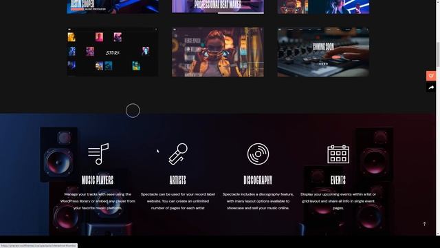 Spectacle - Music WordPress Theme festival blog смотреть онлайн