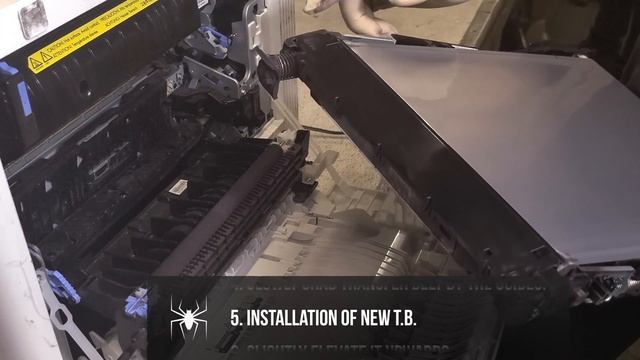 Replace ITB (Intermediate Transfer Belt) on HP M553 смотреть онлайн