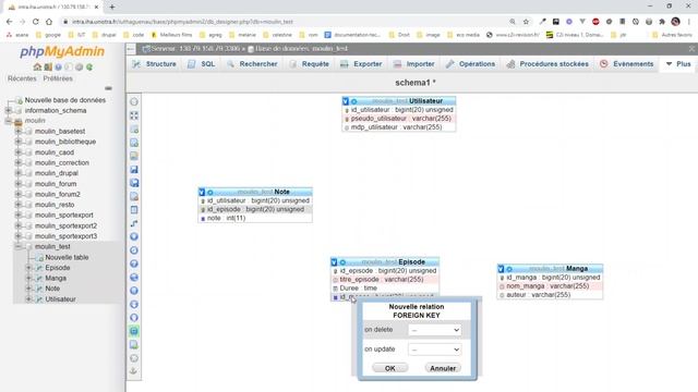 Créer une contrainte de clé étrangère dans phpMyAdmin смотреть онлайн