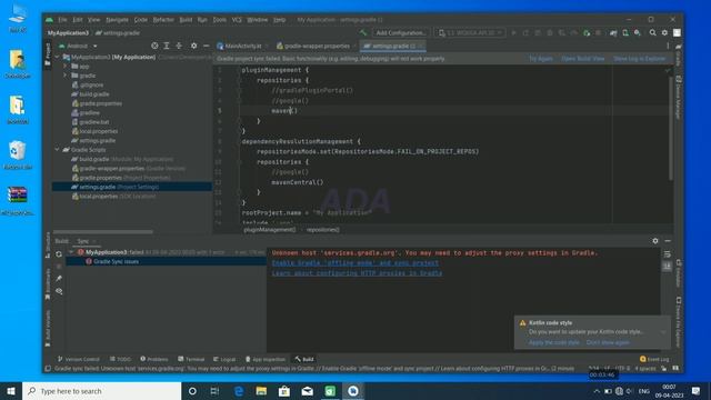 Android development studio - kotlin setting up for offline work смотреть онлайн