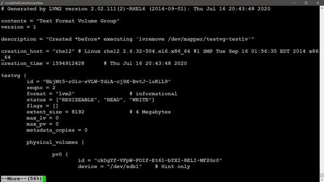 29 How to restore LV which is removed mistakenly in Linux |TELUGU| смотреть онлайн