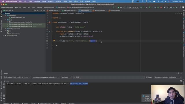 Android Studio: Kotlin tutorial | Var Val смотреть онлайн