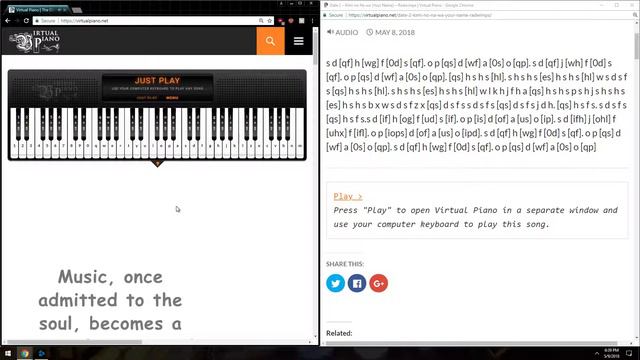 In which I play a "Virtual Piano" (very) poorly. смотреть онлайн