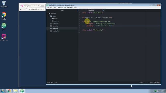 Lesson10.2 - PHP mail() смотреть онлайн