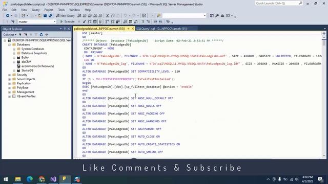 How to execute sql script files in sql server management studio смотреть онлайн