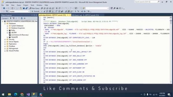 How to execute sql script files in sql server management studio