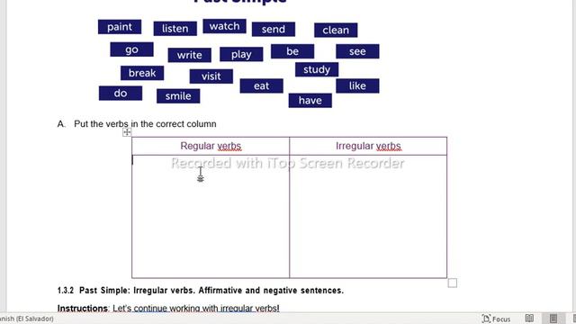 8th Grade F3 S18 Simple past II using irregular verbs смотреть онлайн