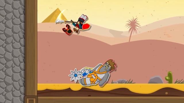 Floppy Heroes #1 Игра Про Битвы Без Гравитации смотреть онлайн