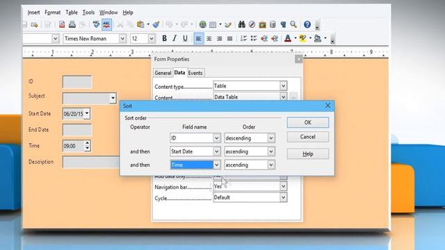 How to change the forms sort order in OpenOffice™ смотреть онлайн