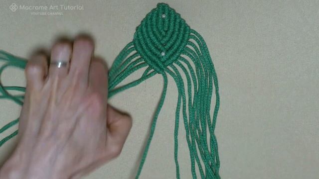 Macrame Leaf Keychain | Macrame Leaf DIY | Macrame Leaf Tutorial смотреть онлайн