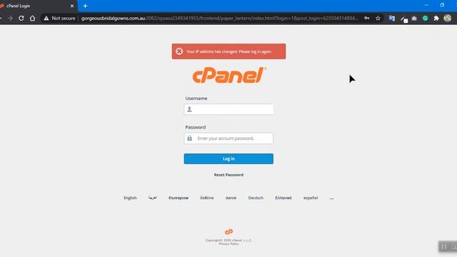 Cpanel Login Error Your Ip Address Has Changed Please Login Again | Error Solved смотреть онлайн