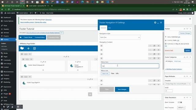 creote WPbakery Footer Creation смотреть онлайн