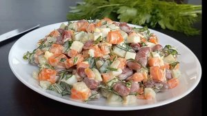 НОВЫЙ САЛАТ Очень вкусный легкий и полезный Всего из 4 ингредиентов