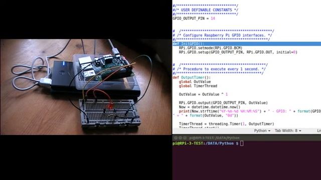 Using A Raspberry Pi GPIO Pin For Output in Python смотреть онлайн
