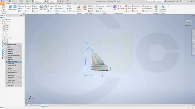 8.4 Rollenhaltewinkel - Roll Bracket - Inventor 2020 Training - Part Design смотреть онлайн