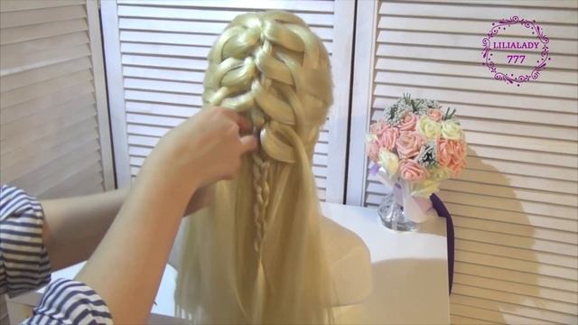 Прическа с плетением/Самый простой способ/Amazing Hairstyles Tutorial Compilation 2017 смотреть онлайн