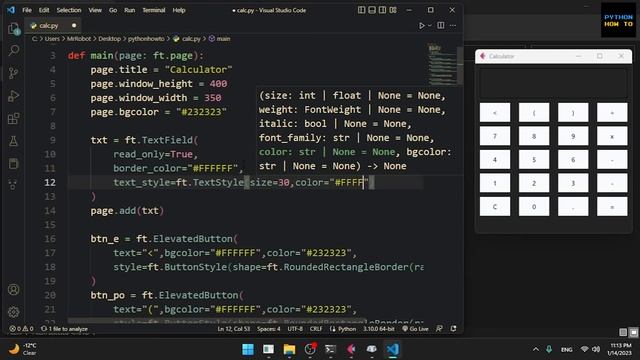 How to Create a Calculator in Flet / Python | flutter in python! смотреть онлайн