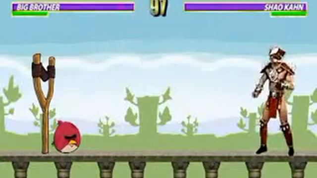 Angry Birds v Mortal Kombat Shao Kahn v Big Brother Parody) YouTube смотреть онлайн