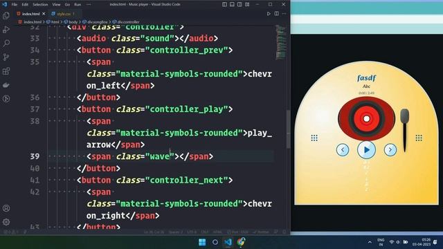How To Make A Music Player Using HTML CSS And JavaScript || Retro style #css #musicdisc #html #js смотреть онлайн