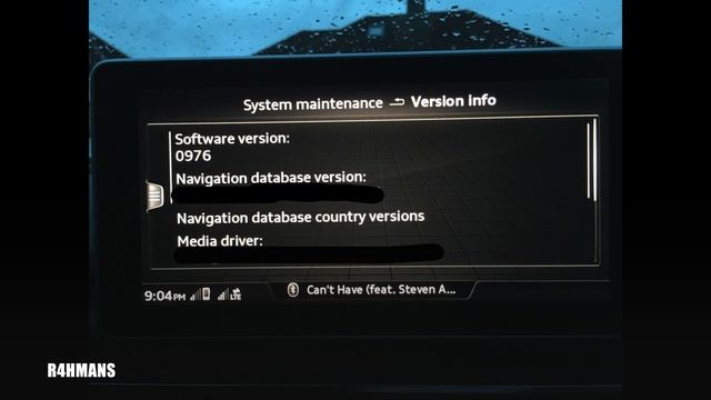 Audi A4 B9 2017 0976 Update MMI