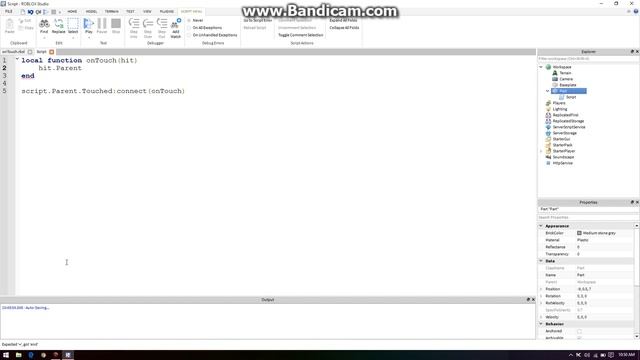 ROBLOX Studio - Touch Event