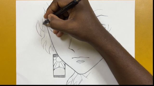 How To Draw Yoriichi Tsugikuni From Demon Slayer || Step-by-step