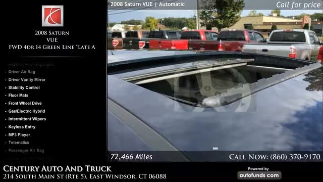 Used 2008 Saturn VUE | Century Auto And Truck (DW + Feeds), East Windsor, CT смотреть онлайн