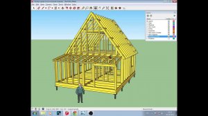 Каркасный дом 6 на 6 своими руками (проект SketchUp, комментарии, работа над ошибками)