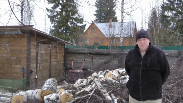 Отзыв из Ярославской области о работе по спилу берёзы в тесном месте. 21 марта 2015 года. смотреть онлайн