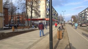 Глазов. Уличные певцы. Обновленная улица Кирова. 14 апреля 2022 г.
