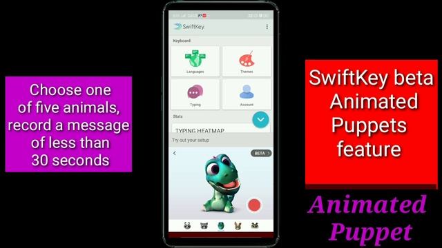 Create your own 3d animated character with puppets|SwiftKey animated Puppets in latest Android beta смотреть онлайн