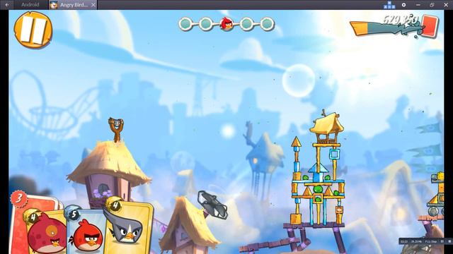 Angry Birds 2 { level 184 ) No cheats online game смотреть онлайн