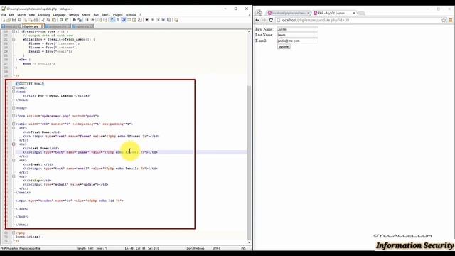 27. MySQL Update Recor смотреть онлайн