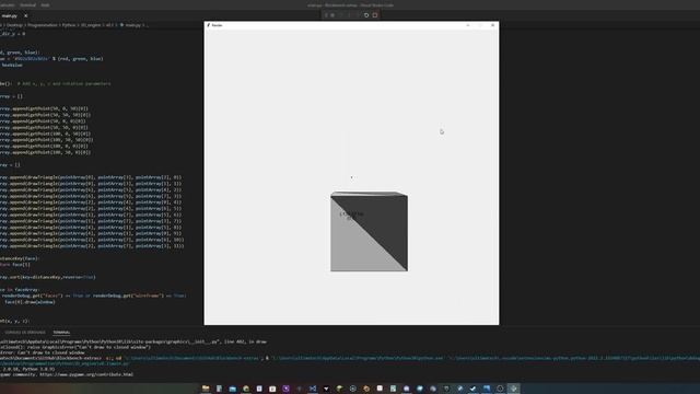 Python 3D engine from scratch #1 смотреть онлайн
